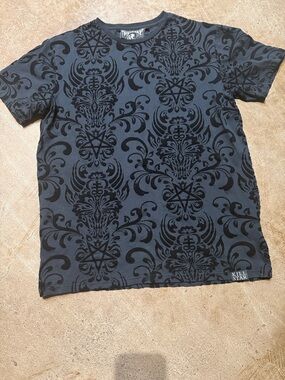 Kill Star Black Raised Print Tee shirt